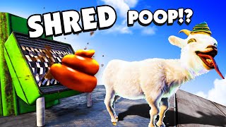 My Goat POOPED In A Shredder! in Goat Simulator 3