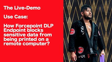 How Forcepoint DLP Endpoint blocks sensitive data from being printed on a remote computer. 2 of 2