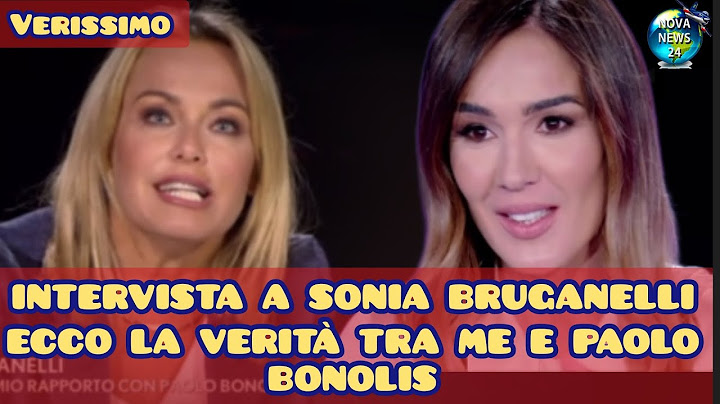 Verissimo intervista a Sonia Bruganelli ecco tutta la verità sulla separazione con Paolo Bonolis