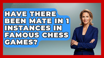 Have There Been Mate In 1 Instances In Famous Chess Games? - The Chess Codex
