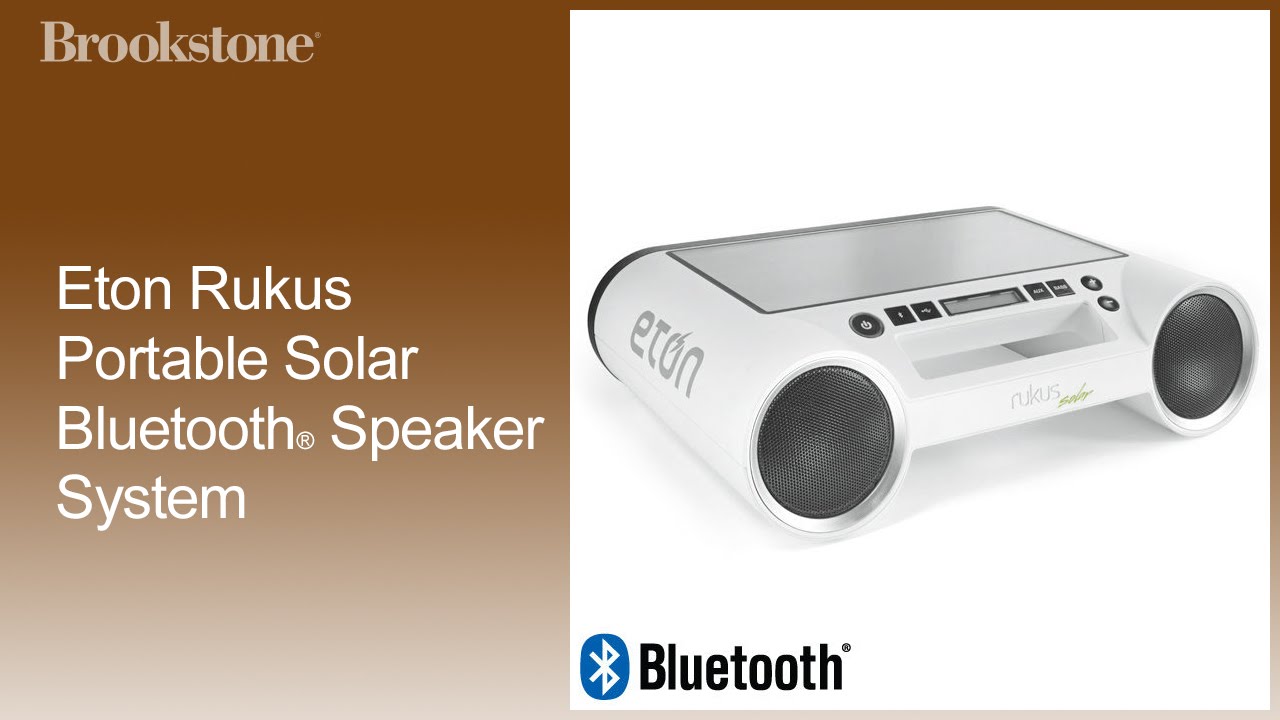 Eton Rukus Portable Solar Bluetooth 