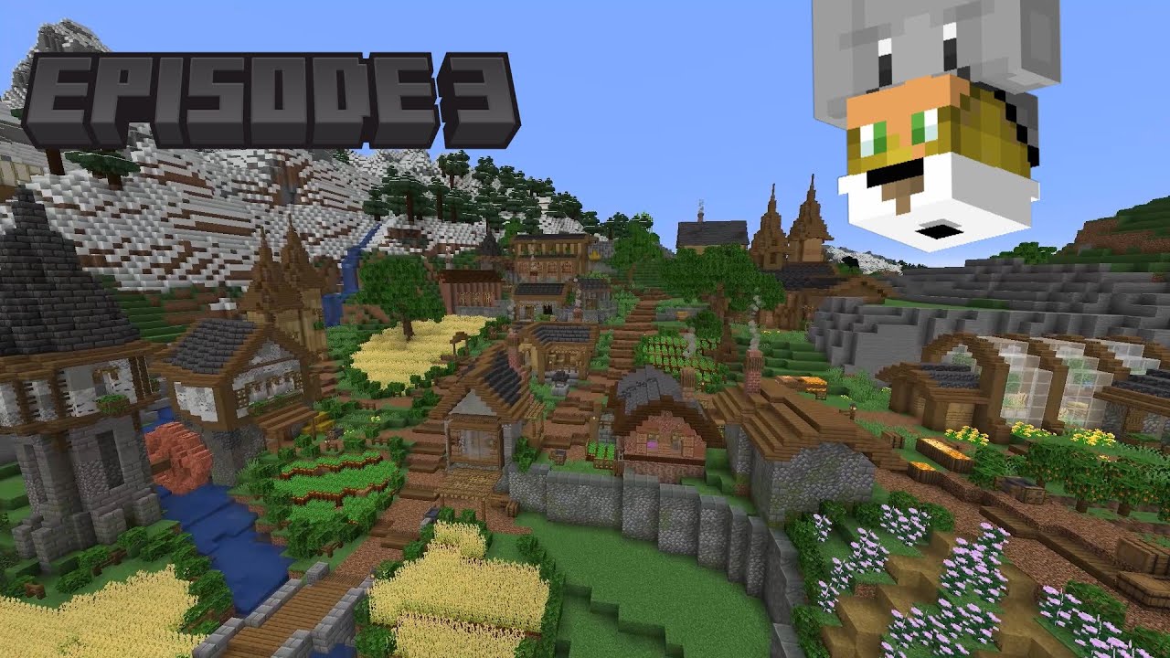 I Built an EPIC FARMING VILLAGE in my Minecraft Forever World - Episode ...