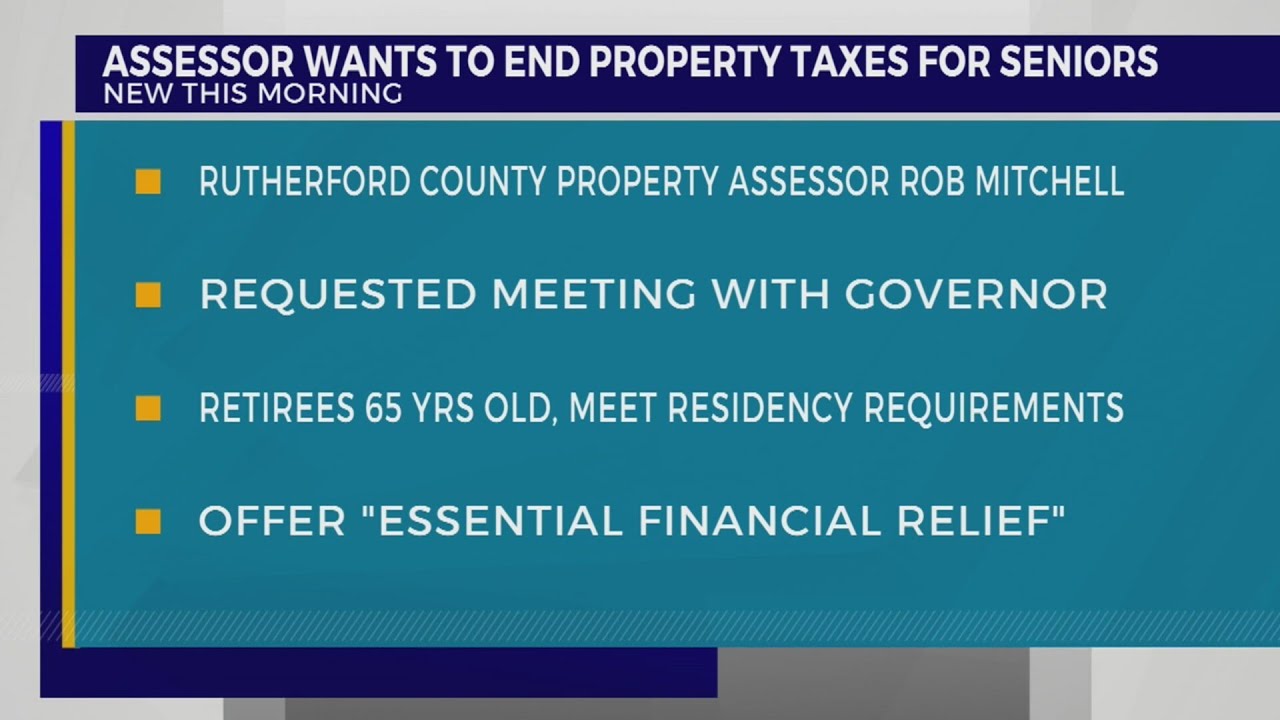 Assessor wants to end property taxes for seniors YouTube