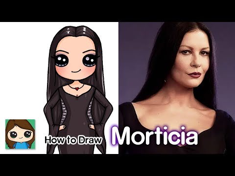 How to Draw Netflix Wednesday Characters Easy 