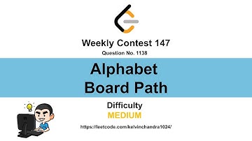 1138. Alphabet Board Path (Weekly Contest 147)