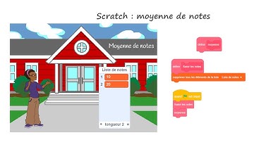 Scratch  moyenne de notes