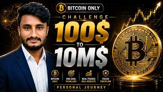 Live Bitcoin Trading | $100 to $10M Challenge | Pure Price Action