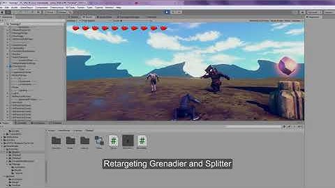 Unity 3D Game Kit Remapping Ellen, Chomper, Spitter & Grenadier