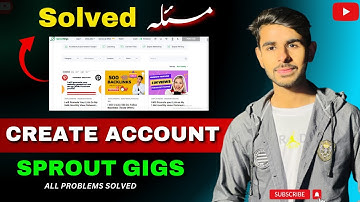 How to Create Sproutgigs Account | sproutgigs par account kaise banaye | sproutgigs problems Solved