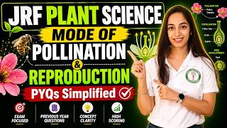 Mode of Pollination &amp; Reproduction — PYQs Simplified | JRF Plant Science 2026 | ICAR JRF 2026