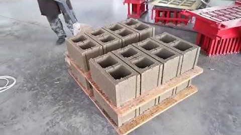 Hollow cement block machine QTJ4-18 hydraulic automatic pavement brick making machine