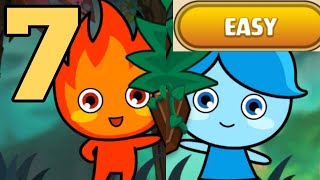 LuckyBoy And PrettyGirl 2 Level 7 Easy Android Walkthrough Forest Temple Maze Fireboy & Watergirl screenshot 4