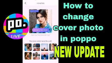 How to change cover photo in poppo application