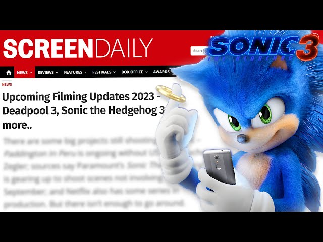 NEW Sonic Movie 3 Set FILMING UPDATE!! [not CANCELLED..] 