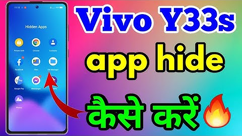How To Hide App Vivo Y33s | Vivo Y33s Hide App Kaise Kare #vivoy33shideapp