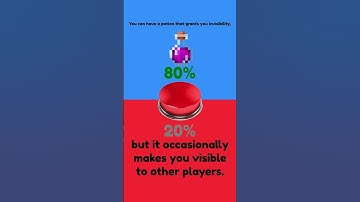 Would you press the button? (Minecraft Edition) Part 40 #Shorts #WouldYouRather #Gaming