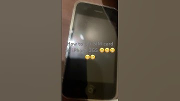 How to put SIM card in iphone 3GS ! ( 4 steps ) 😁😁😁