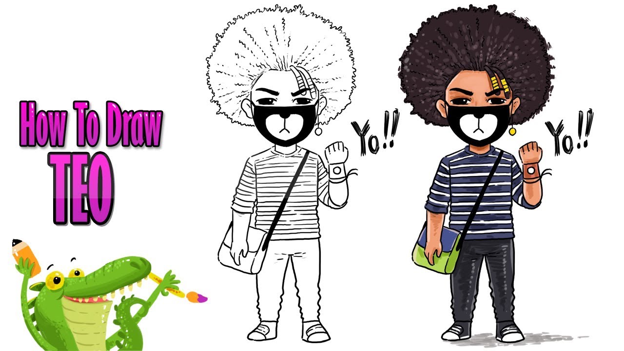 How To Draw Ayo Teo Teo Drawing Youtube