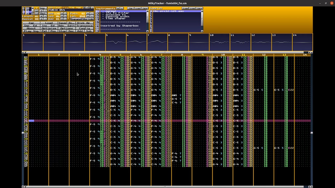 milkytracker keyboard not working