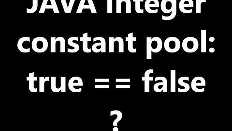 Java Integer constant pool