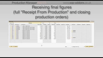 How to manage your released production orders in SAP