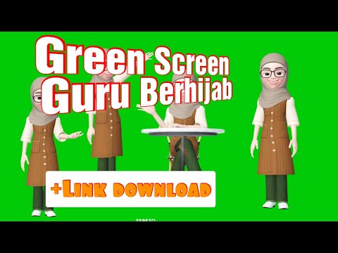 Animasi Green Screen Guru Berhijab Youtube