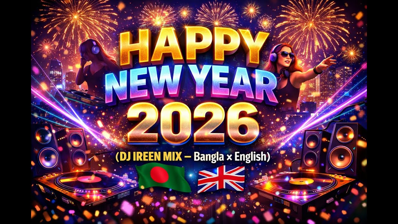 HAPPY NEW YEAR | (DJ IREEN MIX – Bangla × English) 2026  | AI Music | AI Renix Video Song