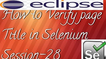 How to verify page title in Selenium Webdriver