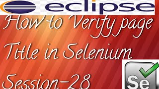 How to verify page title in Selenium Webdriver