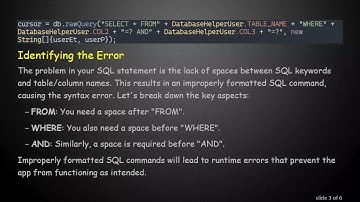 How to Fix Your SQLite Cursor Query Issues in Android