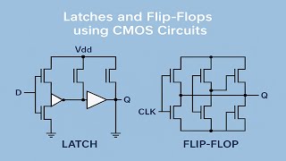 Design of Latches and Flip-Flops using CMOS Circuits | VLSI Design Tutorial