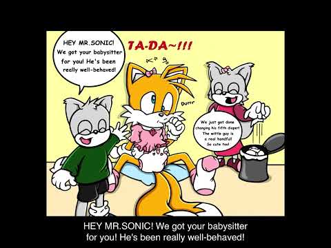 Tails gets diaper change