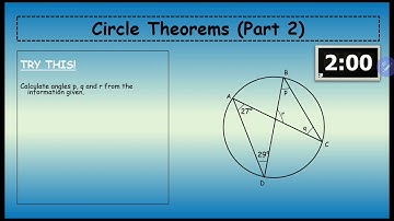 Circle Theorems | Examples of Angles in the same segment | Geometry | Mathematics | Brainfood