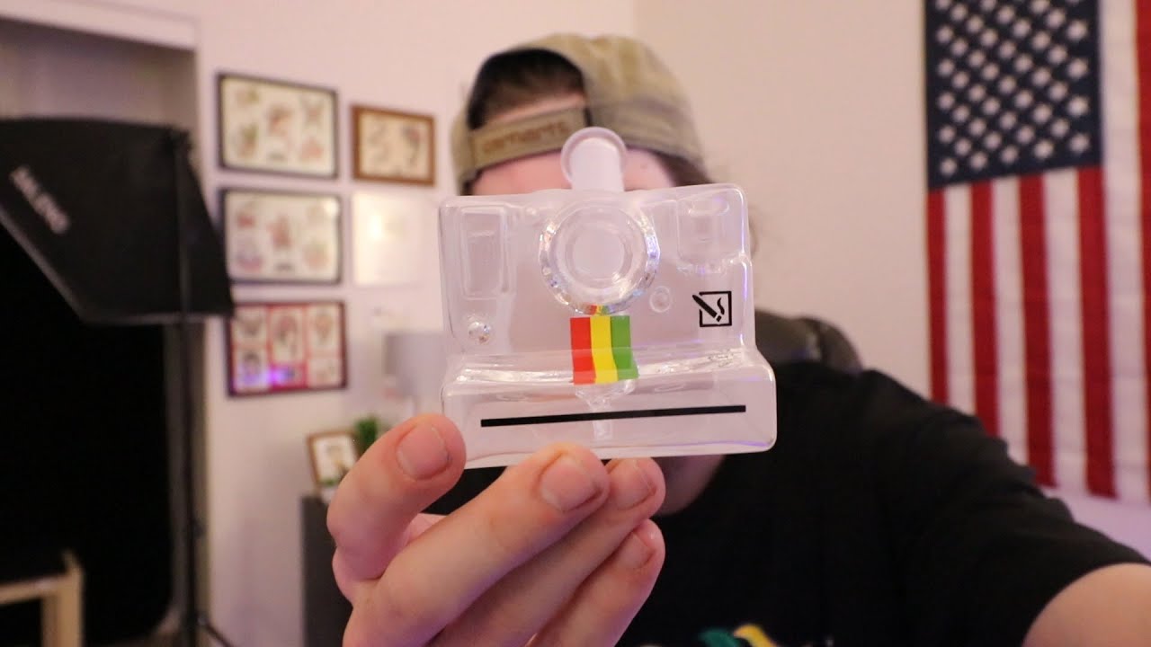a GLASS polaroid camera that RIPS!