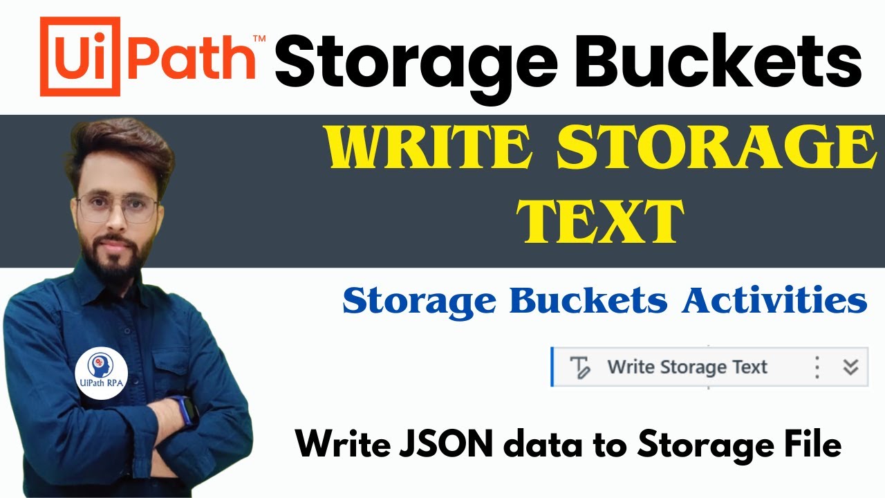 Write Storage Text Activity UiPath | UiPath Storage Buckets | # ...