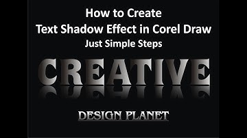 how to create text drop shadow effect in corel draw 2022