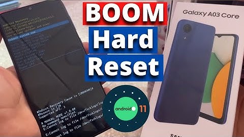 Samsung A03 CORE Pattern Unlock | A03 CORE Hard Reset