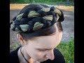 Frida Kahlo inspired braids/ scarf braids