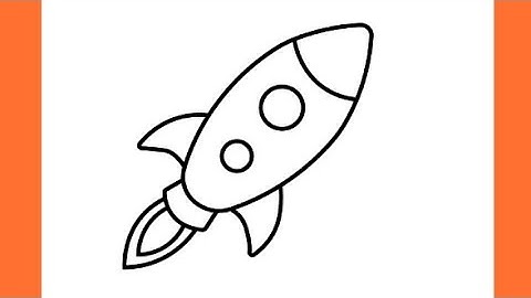 How To Draw A Rocket | Easy Rocket Drawing tutorial