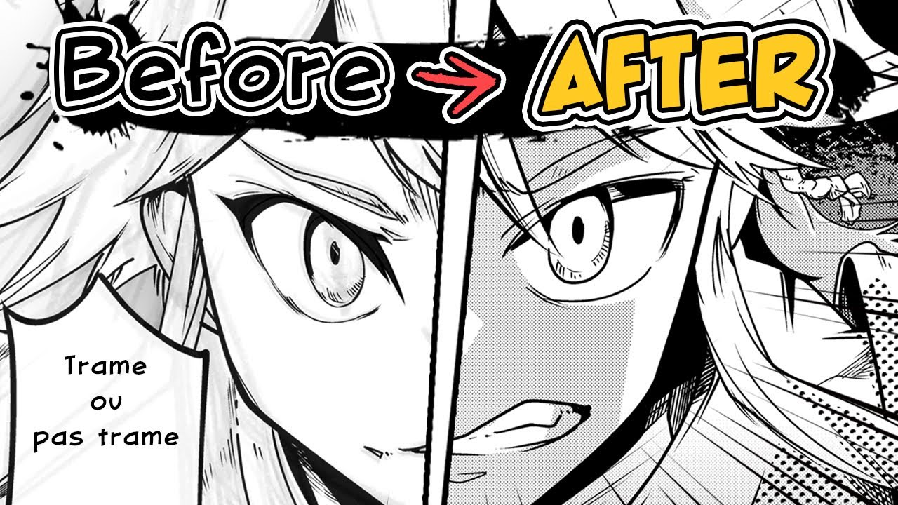 [TUTO] Créer un Manga : TRAME sur une planche [Screentone / Ombre et