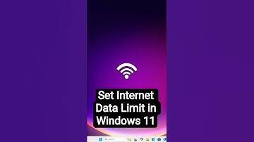 How to Set Internet Data Limit in Windows 11 PC or Laptop