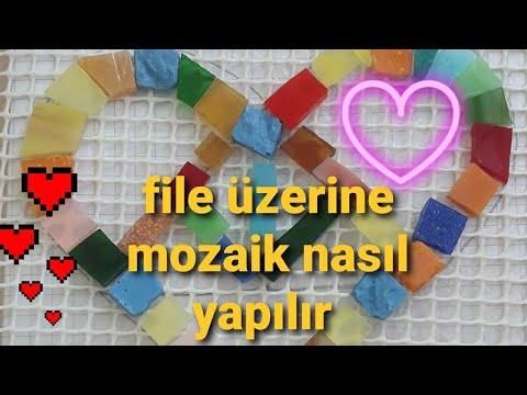 File üzerine mozaik nasıl yapılır/ Mozaik Sanatı