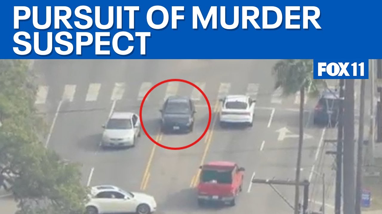 Police chase involving possible murder suspect