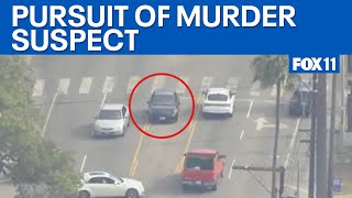 Police chase involving possible murder suspect
