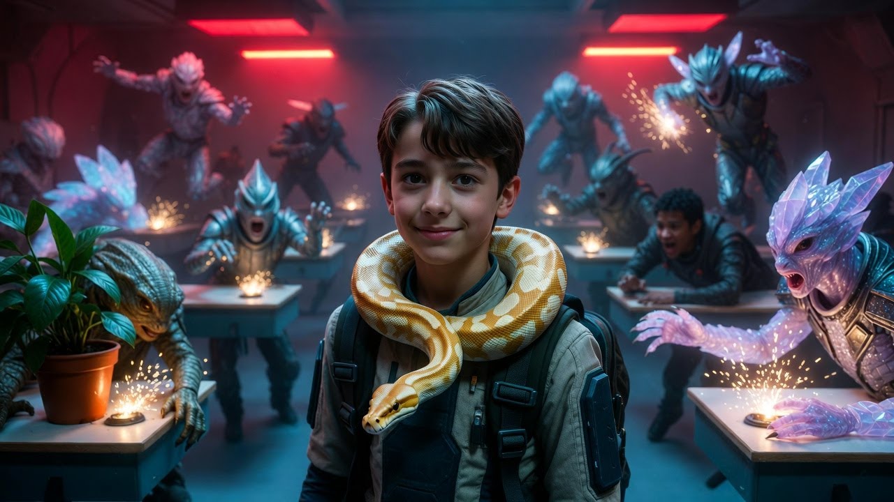 Human Brings a Ball Python to Galactic Academy—Chaos Ensues!
