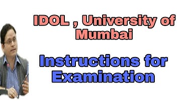 IDOL, MU examination circular