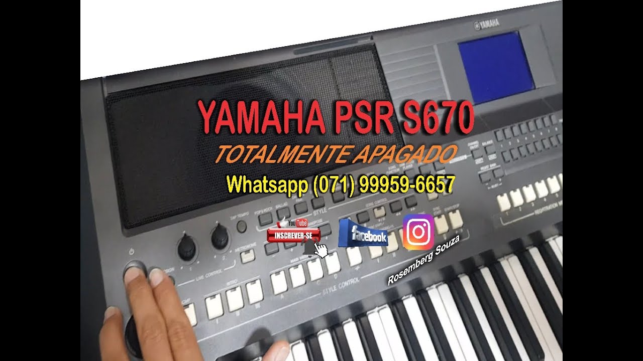 YAMAHA PSR-S670 | Placa Com Defeito | Reparada