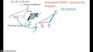 Find the Missing Side Length (using similar figures)