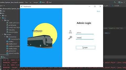 Bus Booking system in Java| Bus Booking system in Javafx and mysql | Javafx Project