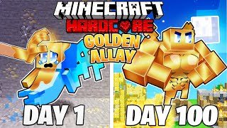 I Survived 100 Days as a GOLDEN ALLAY in HARDCORE Minecraft!